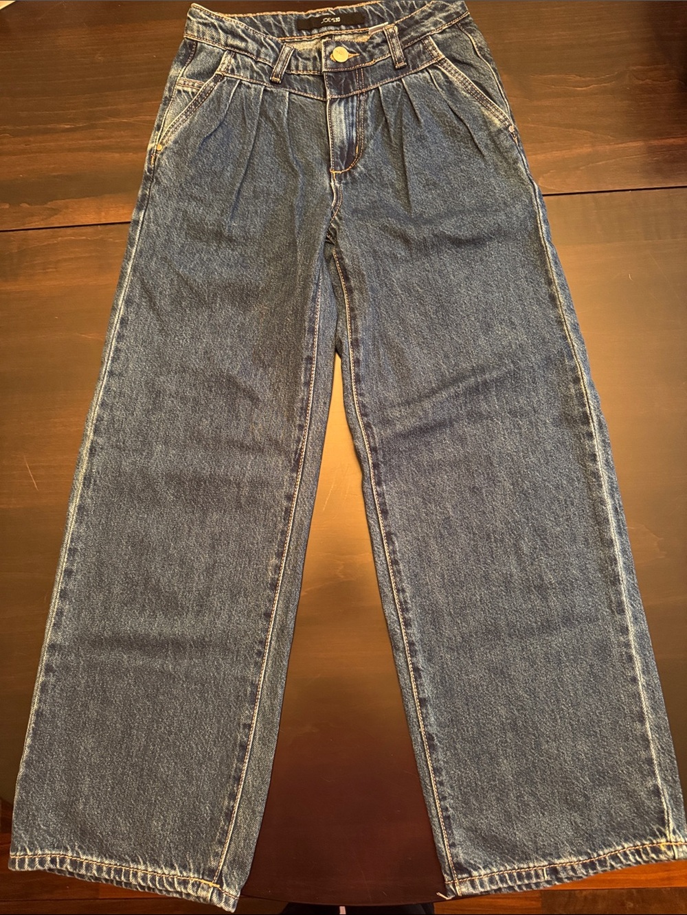 Joe's Jeans Kids Relaxed pleated Wide-Leg Denim